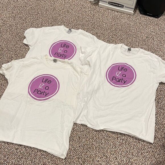 LIFE IZ A PARTY TEE Custom Tee - Picture 1 of 2
